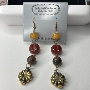 Cathy and Marsha Dangly Earrings